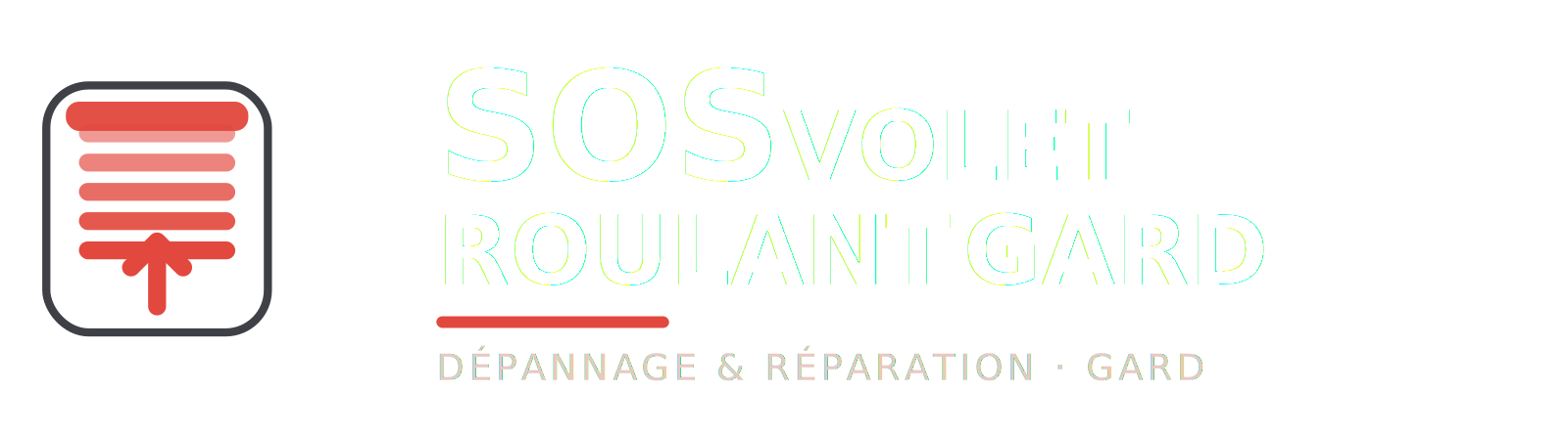 SOS Volet Roulant Gard — logo version claire